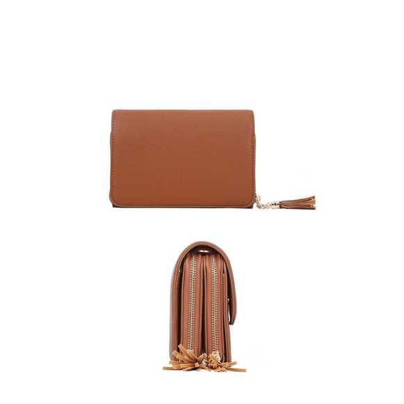 Chic Smooth Tassel Crossbody Bag - Picture 3 of 11